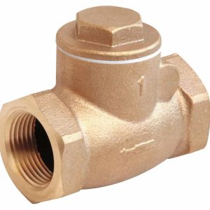 Bronze valve with threaded inlet/outlet and adjustable top for precise flow management.